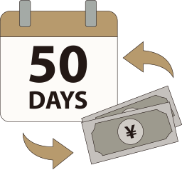 50日間返品保証のイメージ